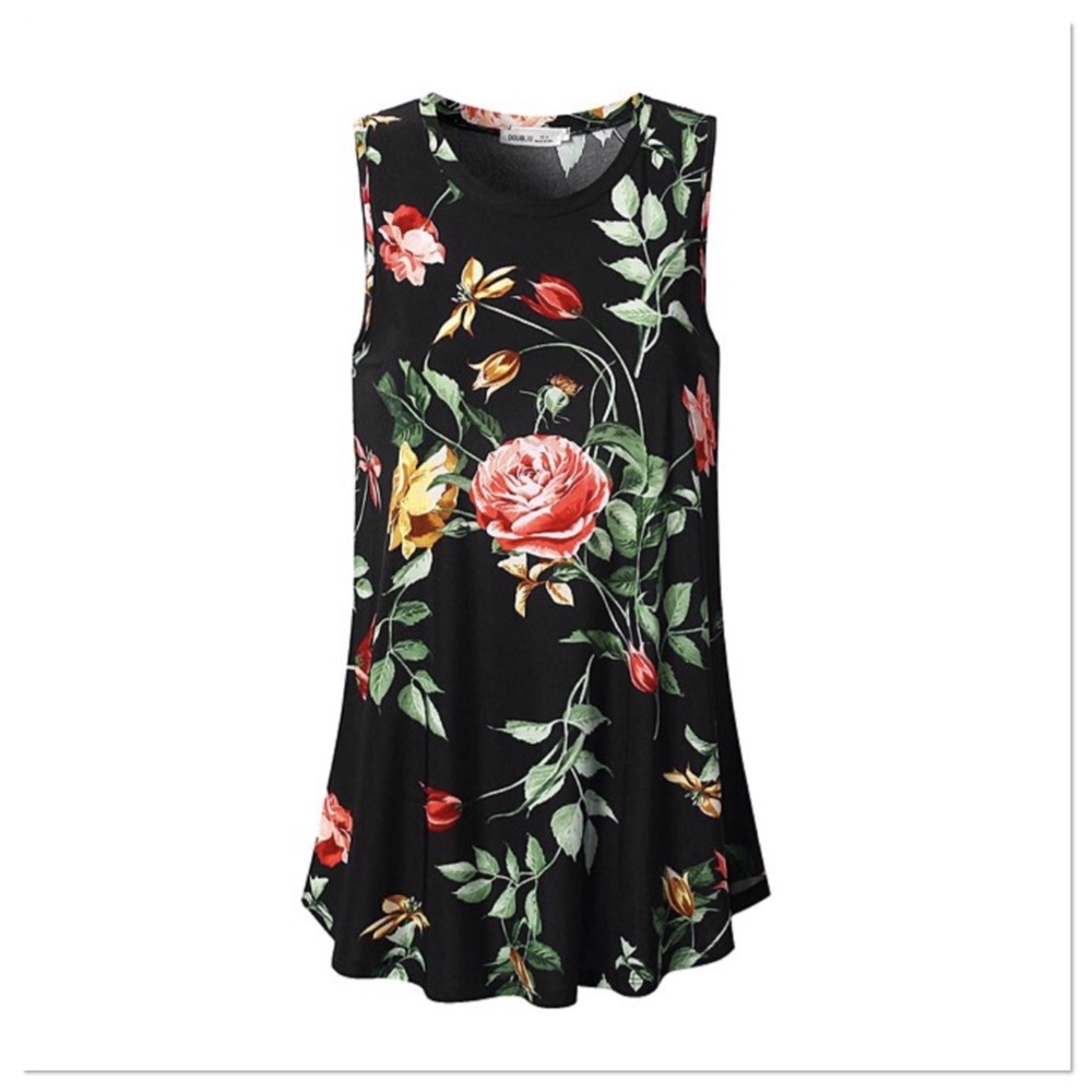 Floral Sleeveless Tunic